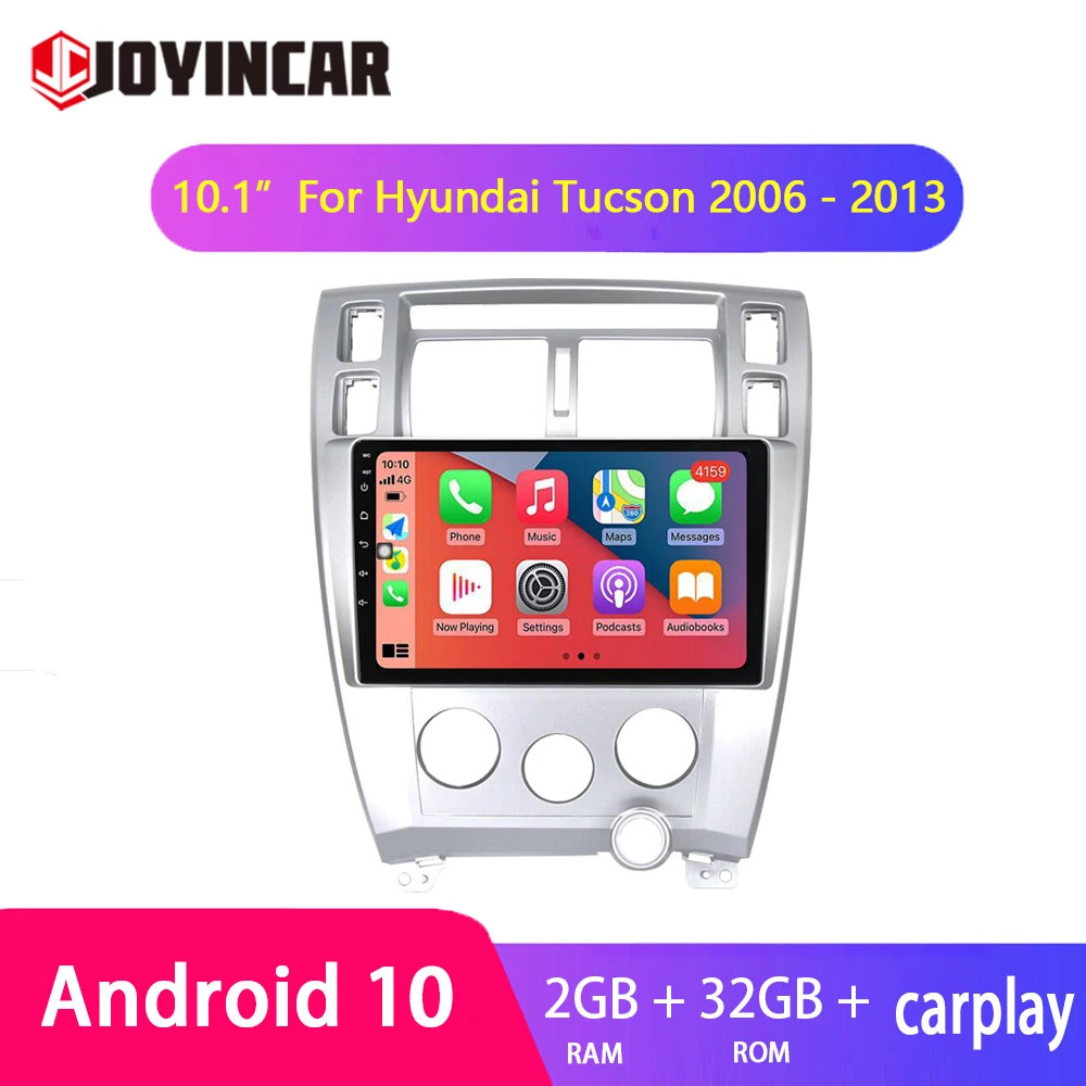2 Din Android 10 Авто Радио GPS Мултимедиен Плеър За Hyundai Tucson 2006 2007 2008-2013 от 10.1 