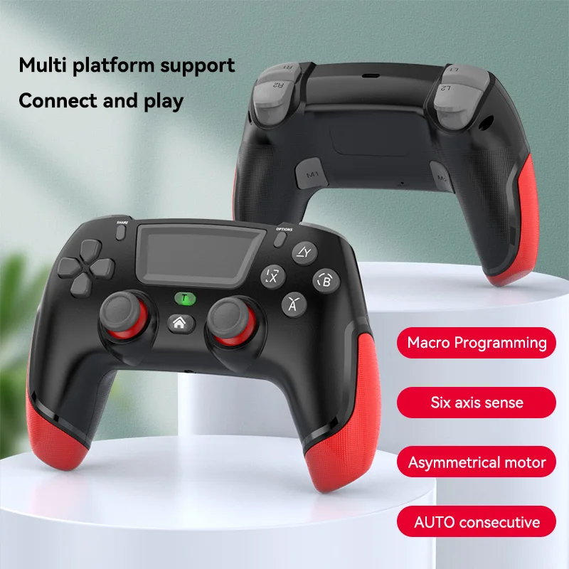 6-Ос Геймпад за PS4 NS Switch 360 Градуса Bluetooth-съвместим Безжичен Геймпад Контролер Гейм Контролер Джойстик