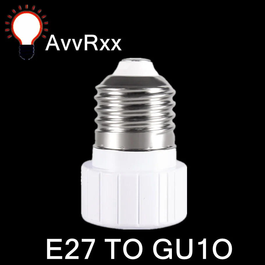 AvvRxx 1 бр. Датчик E27 в GU10 Led Лампа Лампа Адаптер Адаптер на Винт Гнездо керамични материали, Конвертор Гнездо за Крушка