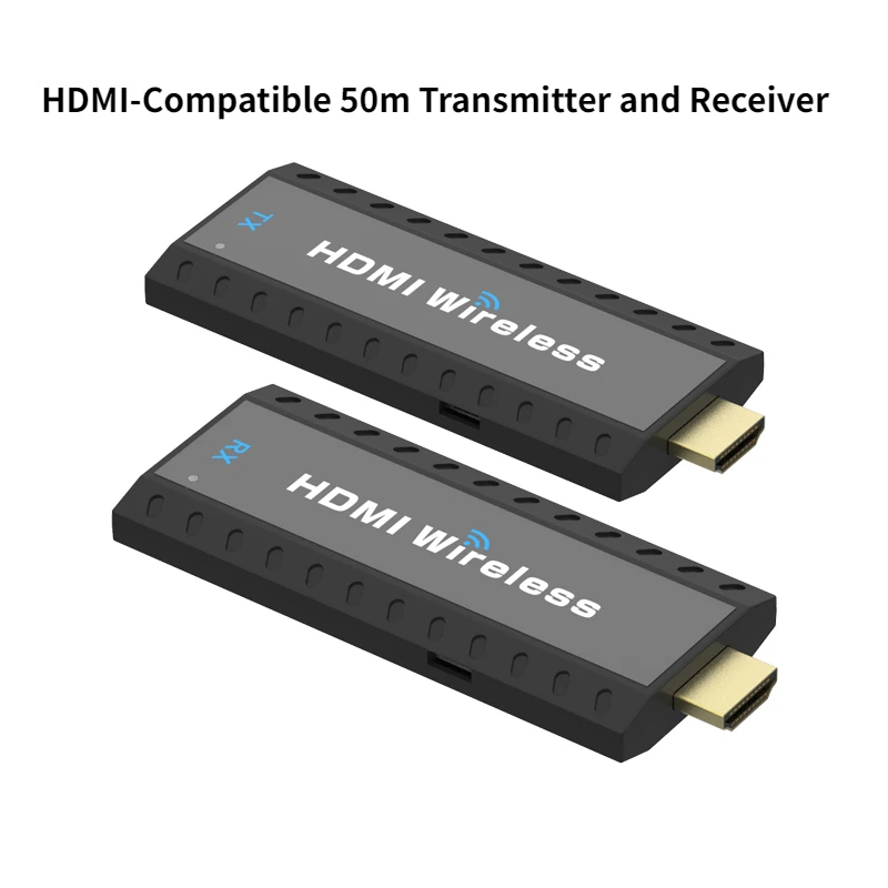 HDMI-Съвместим Безжичен 50 м от Предавател и приемник Комплект Full HD 1080P 30 Hz 5 Ghz Дисплей Ключ Щепсела и да играе гледане на