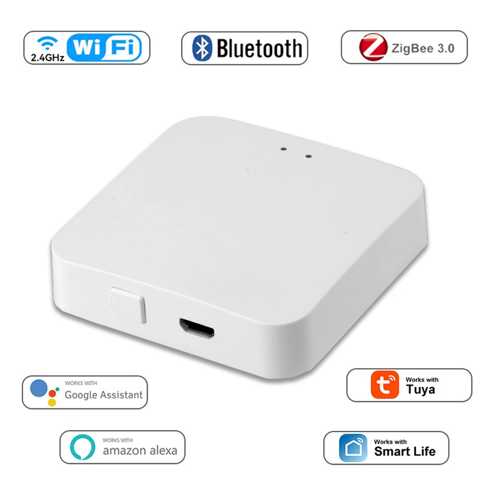 Sasha Smart Портал Hub Безжична мулти-режим за Умен Дом Мост на WiFi, Bluetooth, ZigBee Дистанционно Управление на Работата с Алекса Google Home