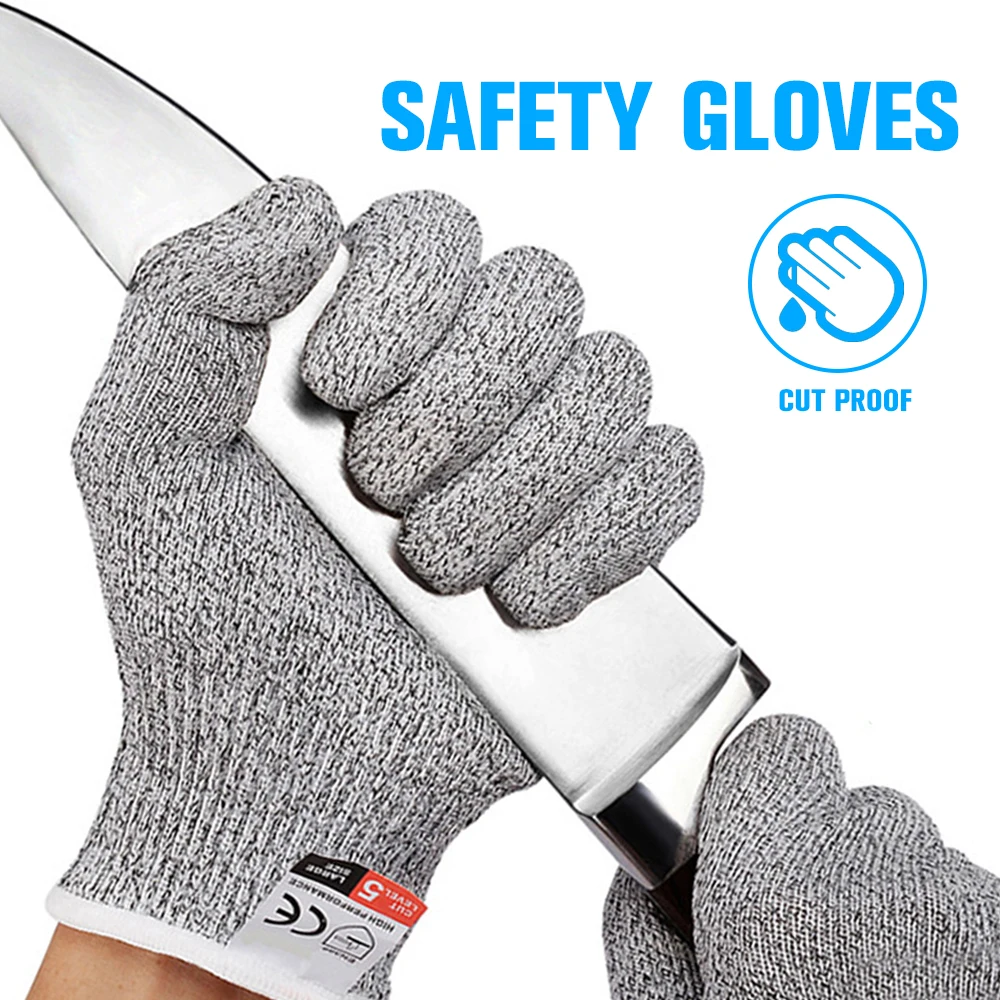 Высокопрочные Защитни Ръкавици Клас 5 Работни Кухненски Ръкавици, които Предпазват от Порязване, от удари, Дишащи Предпазни Работни Ръкавици