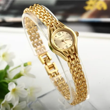 Дамски Часовник-Гривна Mujer Golden Relojes С Малък Циферблат, Кварцов Часовник за почивка, Популярни Ръчен Часовник, дамски елегантни часовници