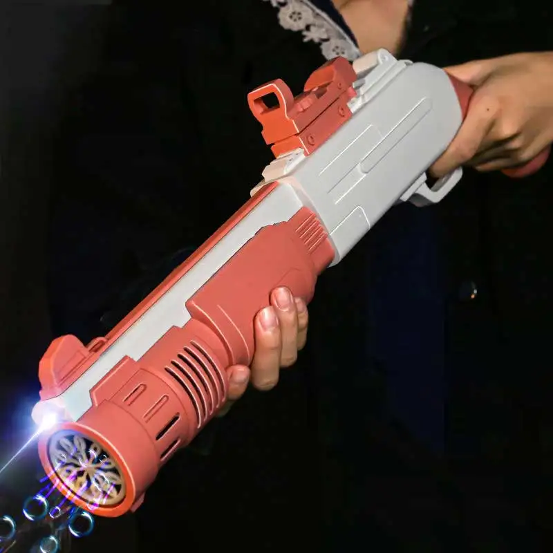 Нов 10 Дупки Електрически Пузырьковый Пистолет Gatlin Bubble Пистолет Играчка Машина за Сапунени Мехури Магически Балон за Баня Улични Играчки За Деца