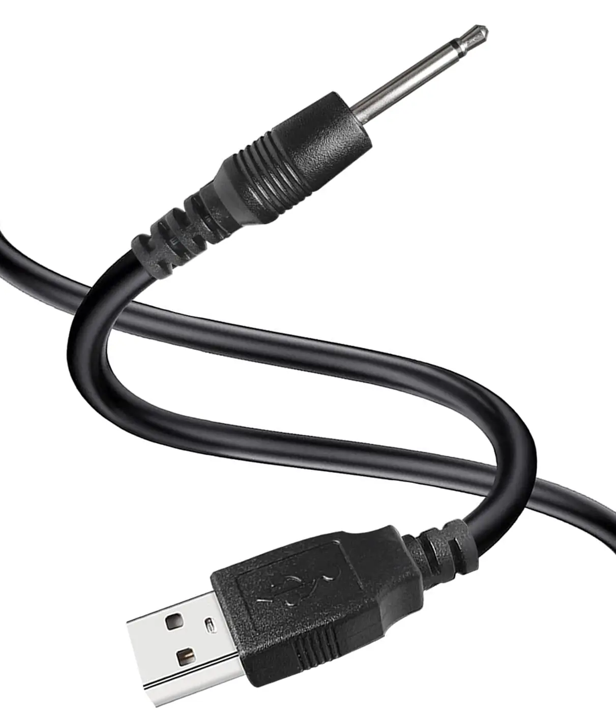 Кабел-USB адаптер 2,5 мм Взаимозаменяеми Кабел За Зареждане Dc USB Кабел За Бързо Зареждане Черен